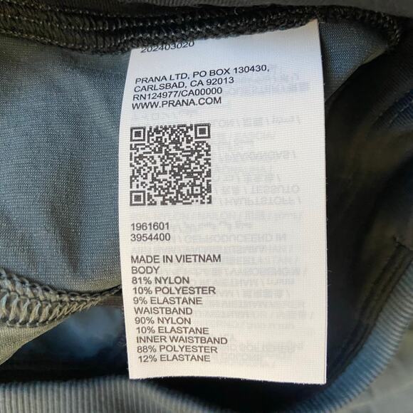 Prana Koen Capri Women's L Grey Blue Standard Fit Crop Mid Rise Soft Waistband - Picture 7 of 12